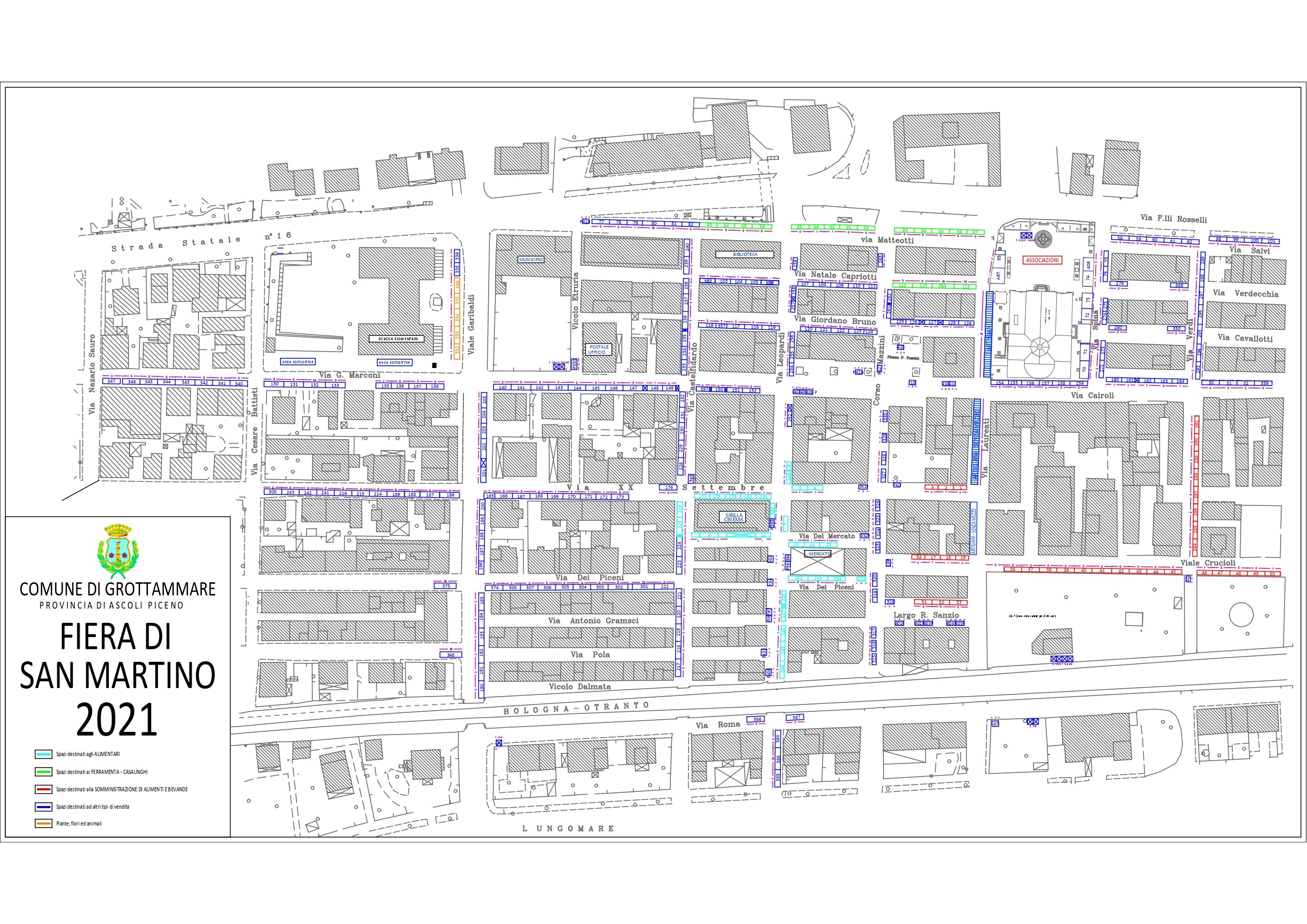 Planimetria fiera San Martino 2021